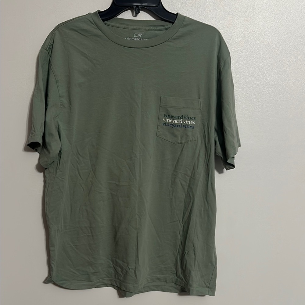 Vineyard Vines Green Pocket T-Shirt